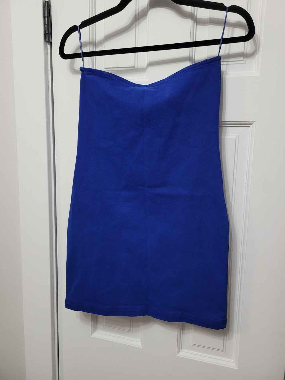 Zara Cobalt Blue Tube Mini Dress